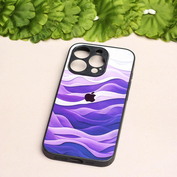 Purple Crest metal back case for Apple Iphone 13 pro