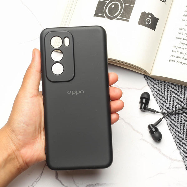 Black Camera Original Silicone case for Oppo Reno 12