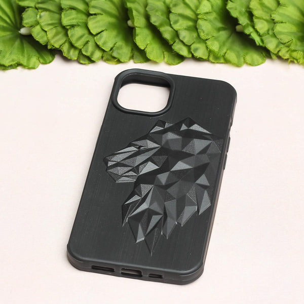 LION Engraved Silicone Case for Apple iphone 13