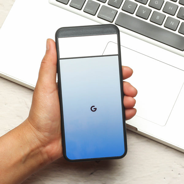 Blue Gradient metal back case for Google Pixel 8A