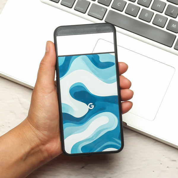 Oceanic Flow metal back case for Google Pixel 8A