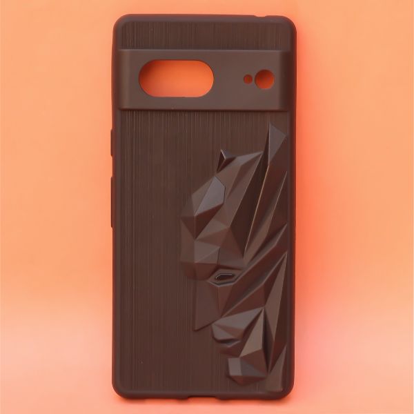 Superhero Engraved logo silicon Case for Google Pixel 7