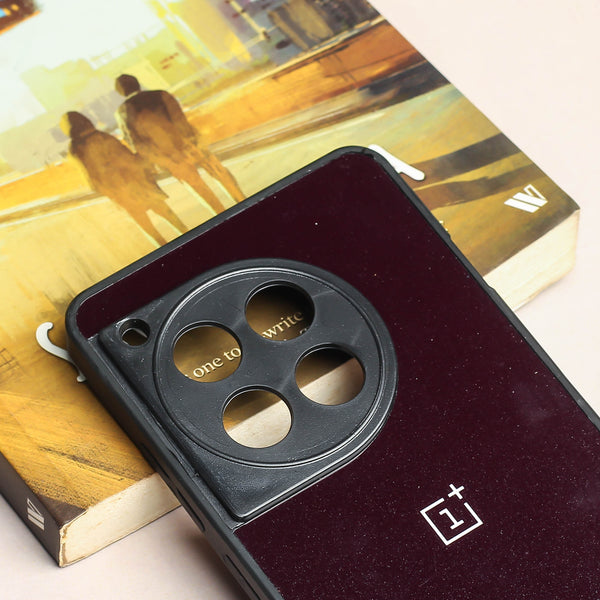 Black metal back case for OnePlus 12R