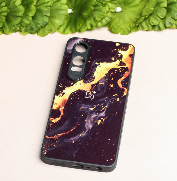 Black Gold Blaze metal back case for OnePlus Nord CE 4 Lite