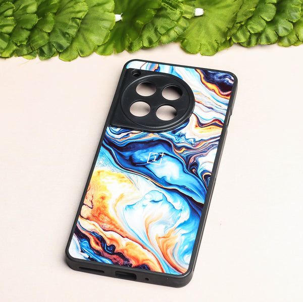 Blue Opulent metal back case for OnePlus 12R