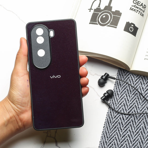 Black metal back case for Vivo V40e