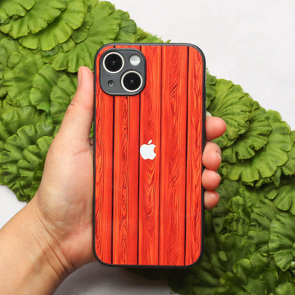 WoodCraft Touch metal back case for Apple Iphone 13