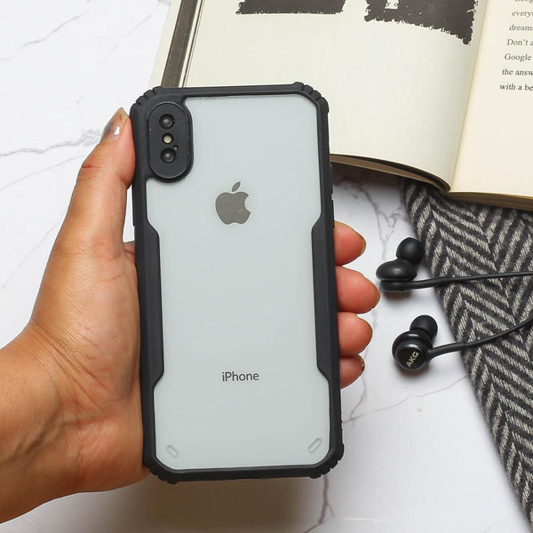 Hybrid Shockproof silicone protective transparent Case for Apple iphone X/Xs