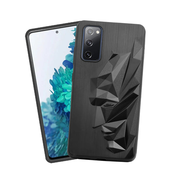 Superhero Engraved logo silicon Case for Samsung S20 FE