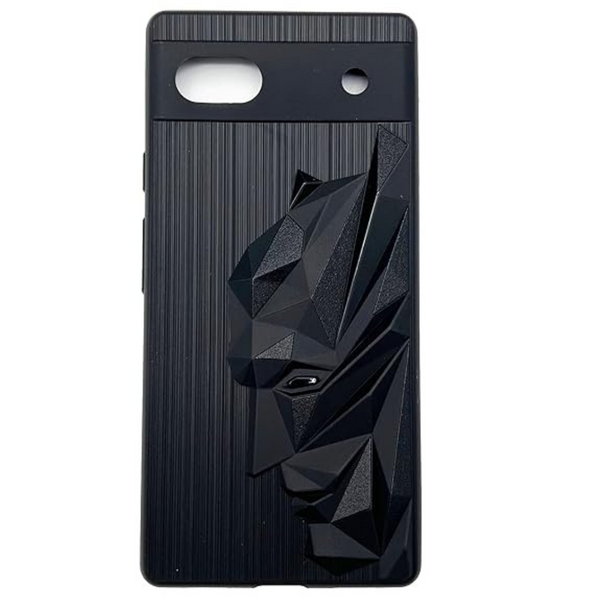 Superhero Engraved logo silicon Case for Google Pixel 6A