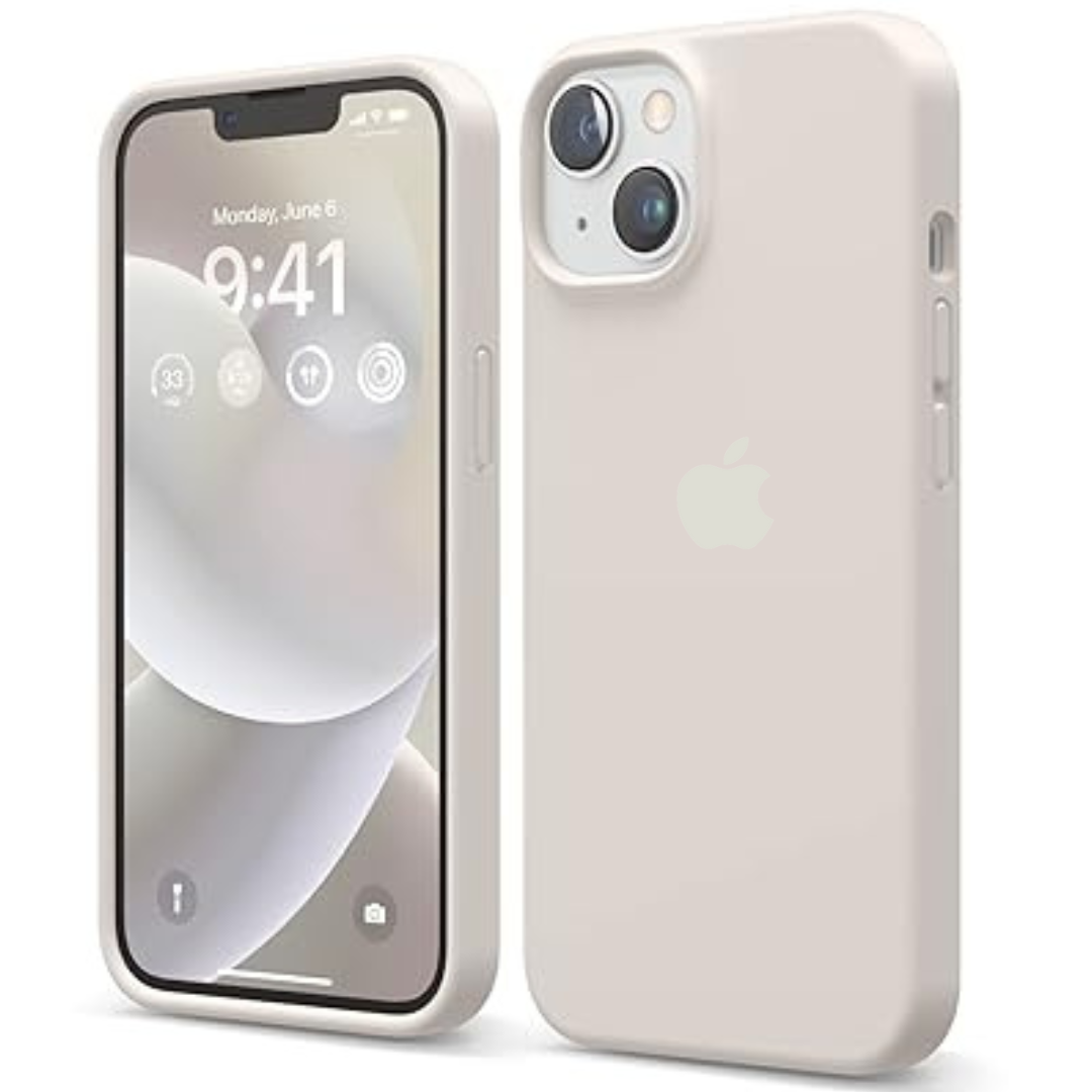 Cream Original Silicone case for Apple iphone 13 – The Hatke