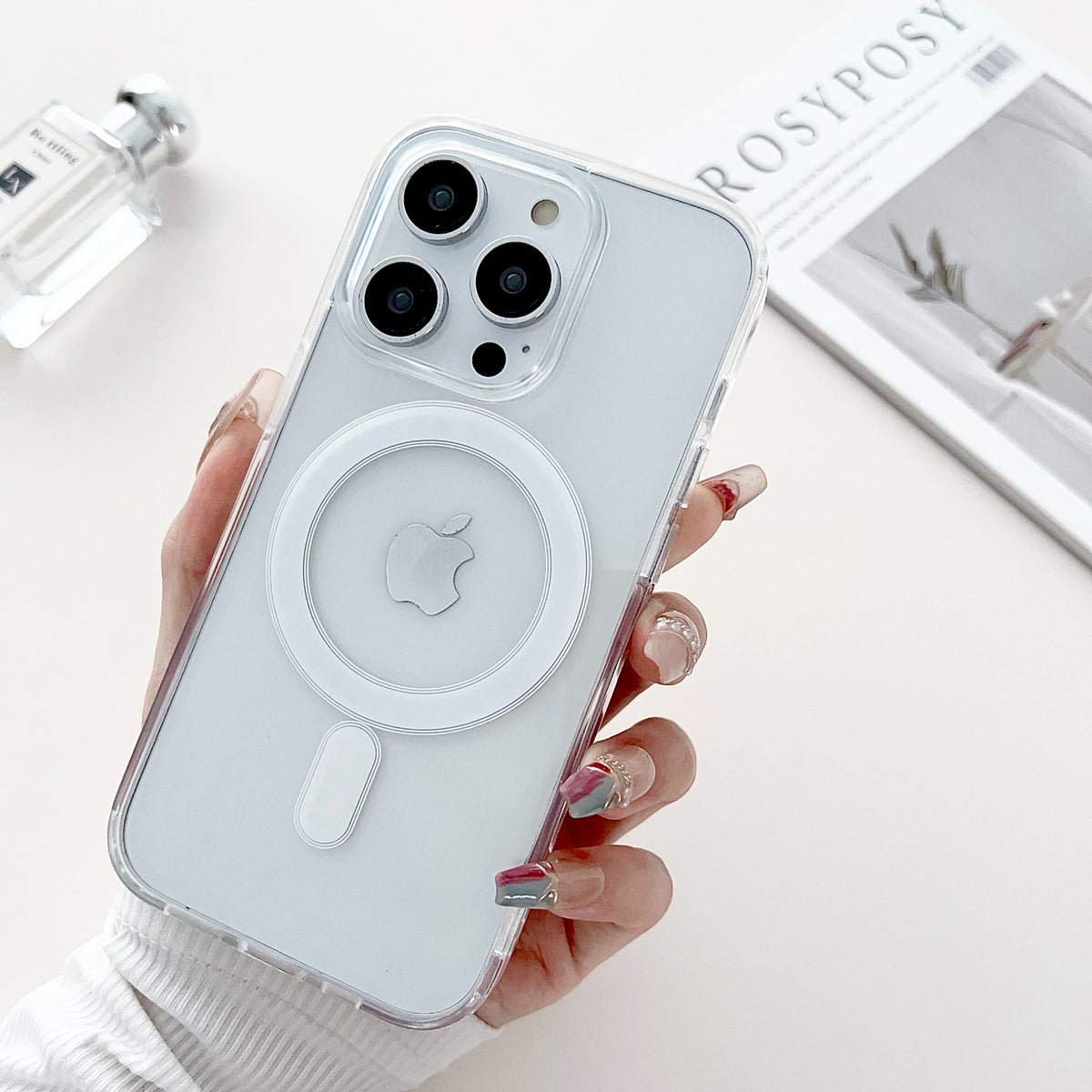 MagSafe Clear Transparent Silicone case for Apple iphone 11 Pro