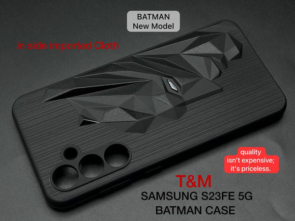 Superhero Engraved logo silicon Case for Samsung S23 FE