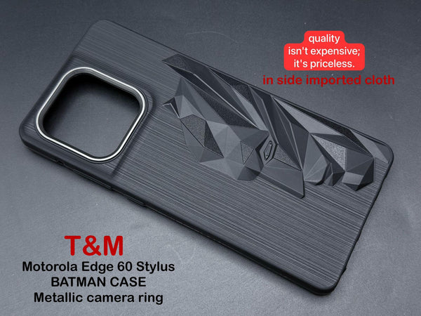 Superhero Engraved logo silicon Case for Motorola Edge 60 Fusion