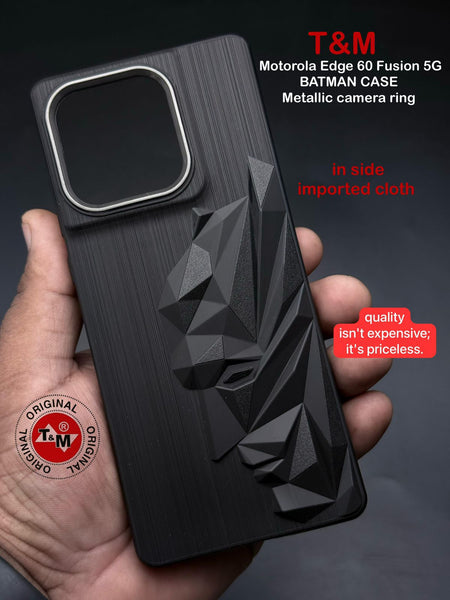 Superhero Engraved logo silicon Case for Motorola Edge 60 Fusion