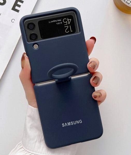 Dark Blue Original Silicone case for Samsung Galaxy Z FLIP 4