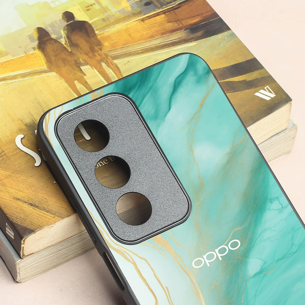Green Luxe Marble metal back case for Oppo K12X