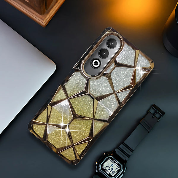 Dazzle Gold Silicone case for Oneplus Nord Ce 4