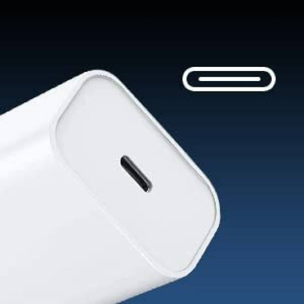 TheHatke 20W - USB Type C Power Charging Adapter for iPhone, iPad & AirPods - WHITE