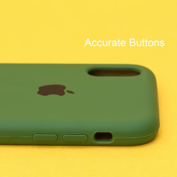 Dark Green Original Silicone case for Apple iphone XR