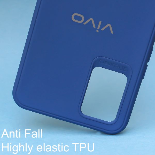 Dark Blue Silicone Case for Vivo Y21