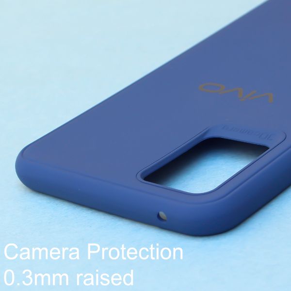 Dark Blue Silicone Case for Vivo Y21