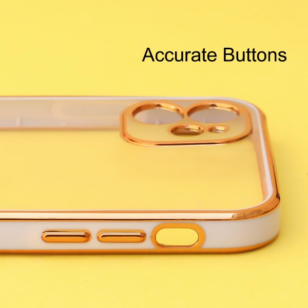 Purple Electroplated Transparent Case for Apple iphone 12
