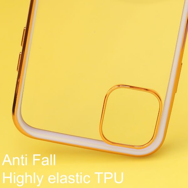 Purple Electroplated Transparent Case for Apple iphone 12 Mini