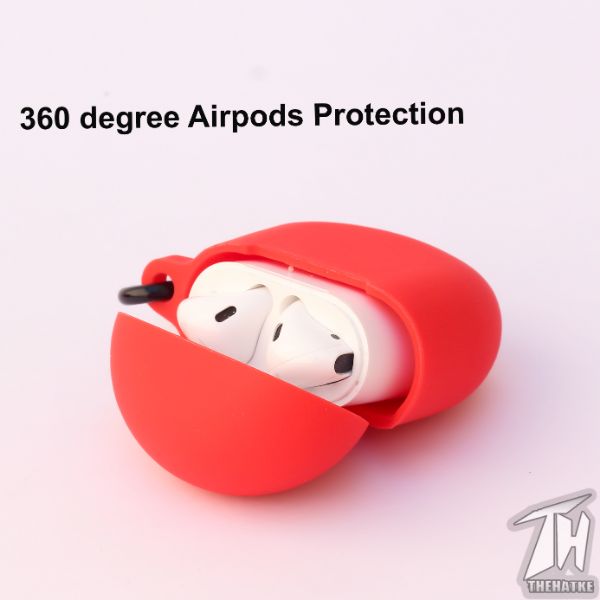 Red Silicone case for Apple Airpods 1/2