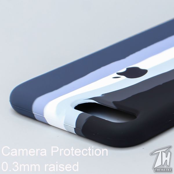 Monochrome Silicone Case for Apple iphone 7 Plus