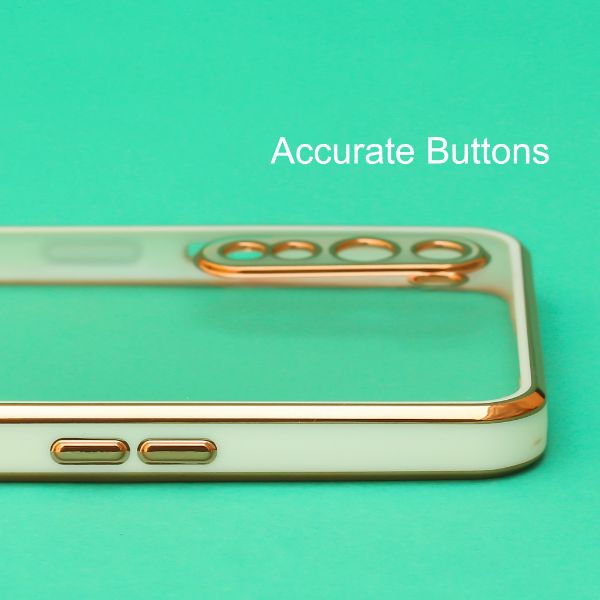 White Electroplated Transparent Case for Oneplus Nord