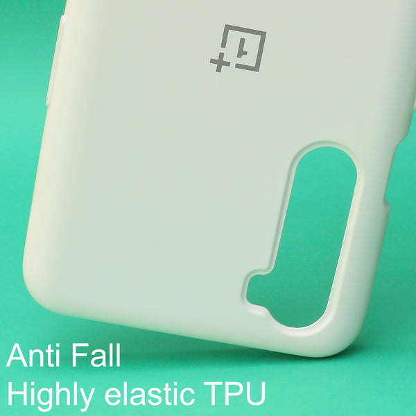 White Original Silicone case for Oneplus Nord