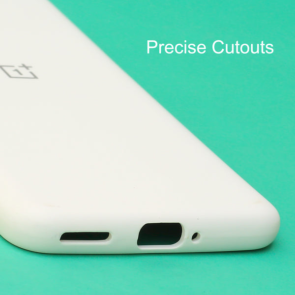 White Original Silicone case for Oneplus Nord