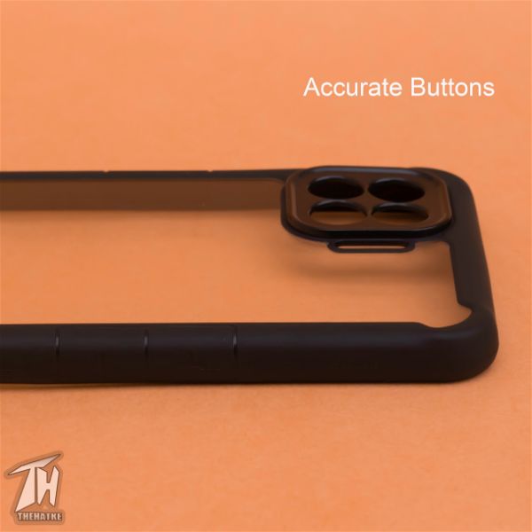 Hybrid Shockproof protective transparent Silicone Case for Oppo f17