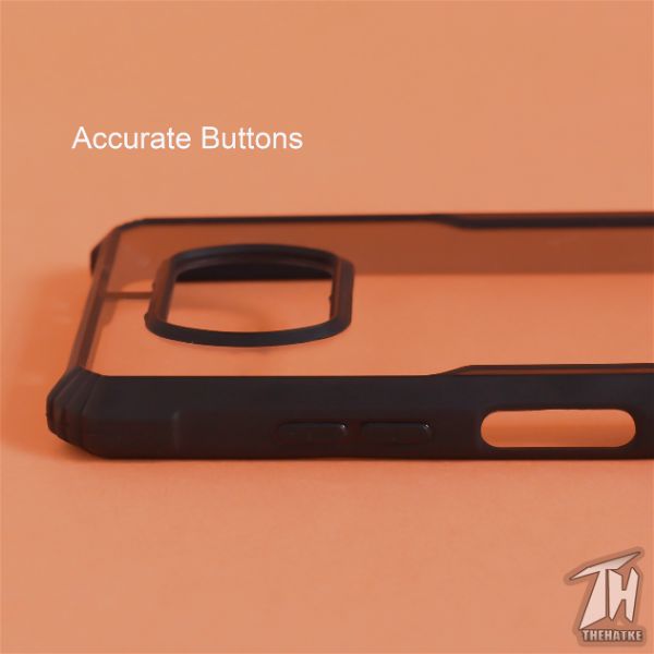 Shockproof silicone protective transparent Case for Poco X3