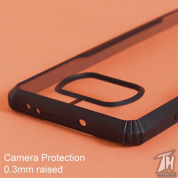 Shockproof silicone protective transparent Case for Poco X3