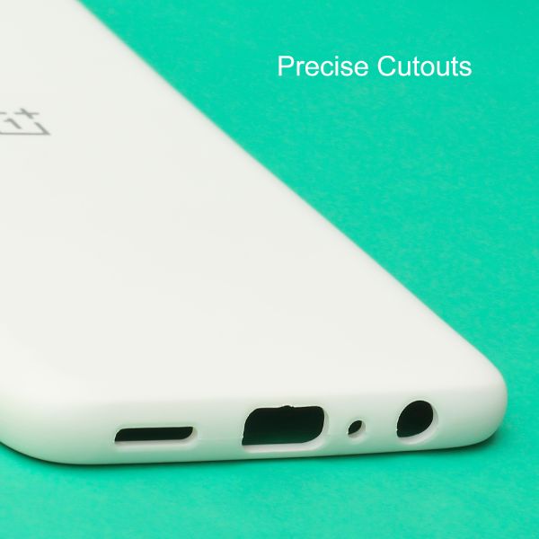 White Original Silicone case for Oneplus Nord CE