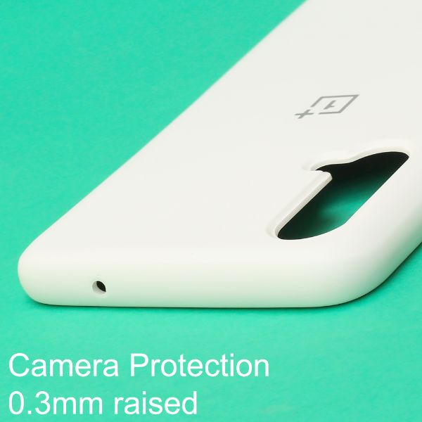 White Original Silicone case for Oneplus Nord CE