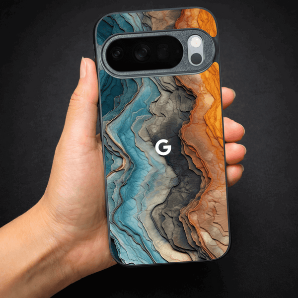 Layered Marble metal back case for Google Pixel 10 Pro