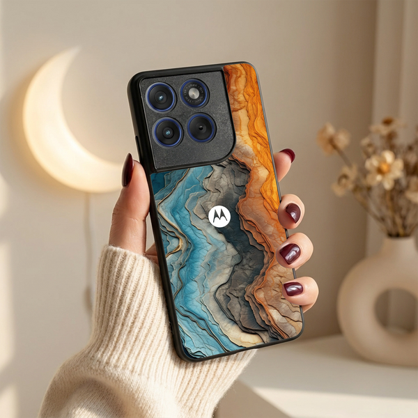 Layered Marble MB Case for Motorola Edge 70