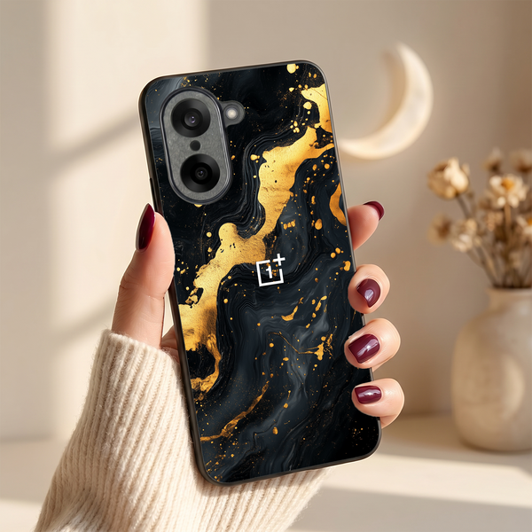 Black Gold Blaze MB Case for Oneplus Nord CE 5