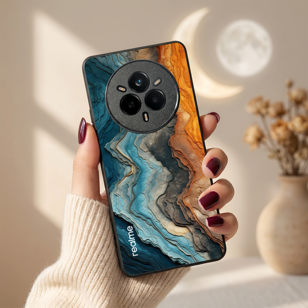 Layered Marble MB Case for Realme 14 Pro