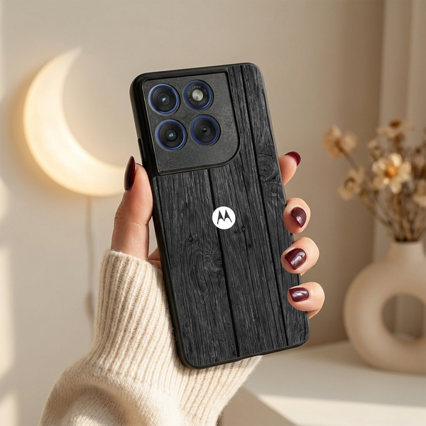 Dark Wood MB Case for Motorola Edge 70