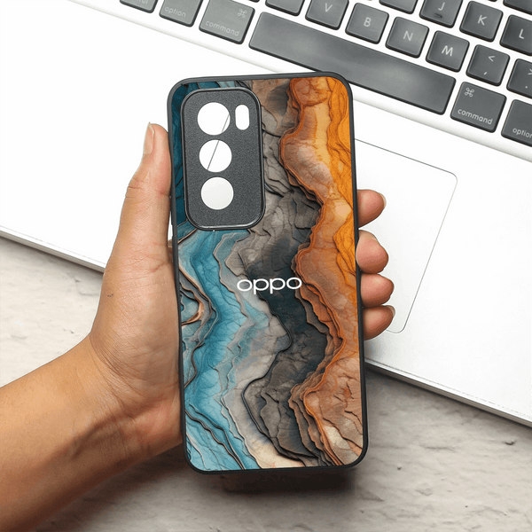 Layered Marble MB Case for Oppo Reno 12