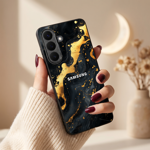 Black Gold Blaze MB Case for Samsung Galaxy S26