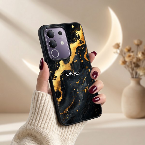 Black Gold Blaze MB Case for Vivo T4X