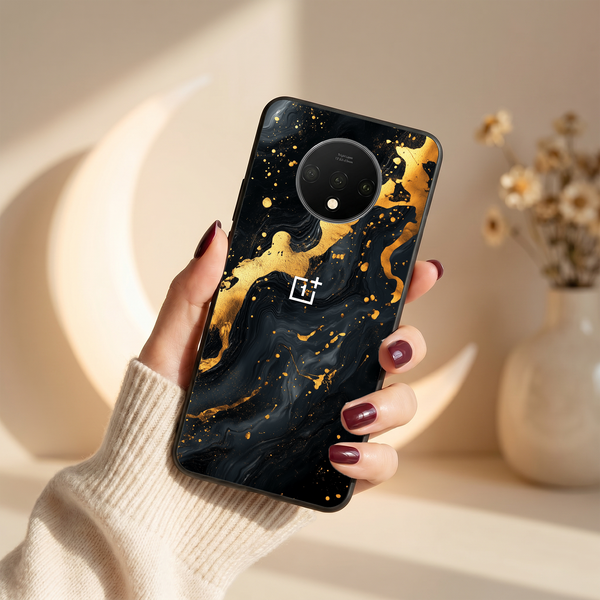 Black Gold Blaze MB Case for Oneplus 7T