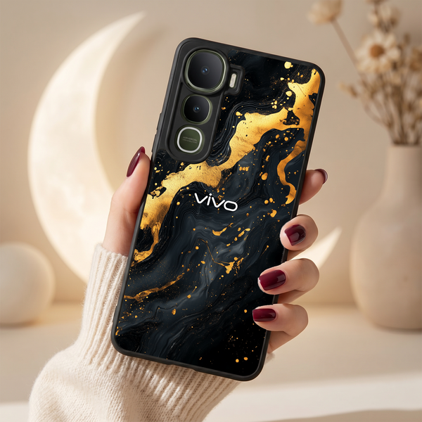 Black Gold Blaze MB Case for Vivo Y400