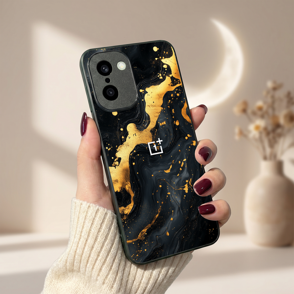 Black Gold Blaze MB Case for Oneplus 15R