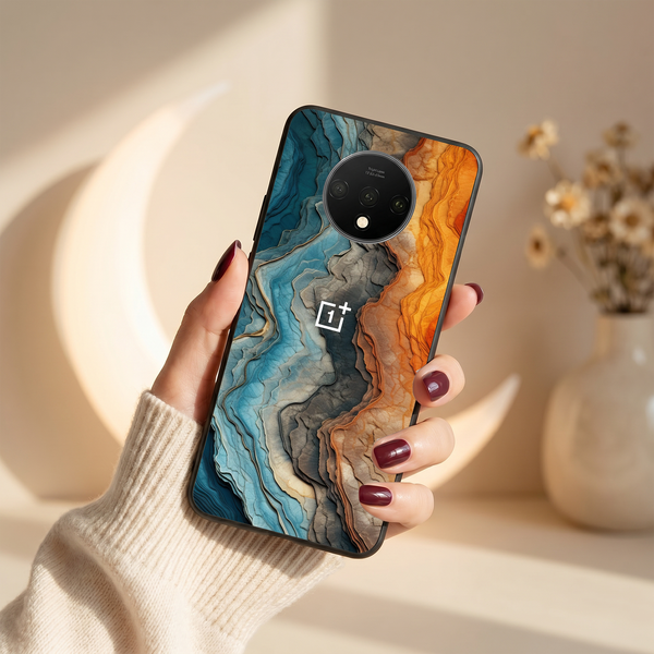 Layered Marble MB Case for Oneplus 7T